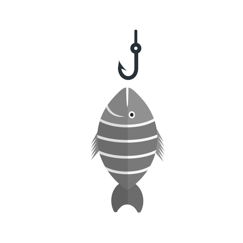 1024x1024 Fish Caught Greyscale Icon