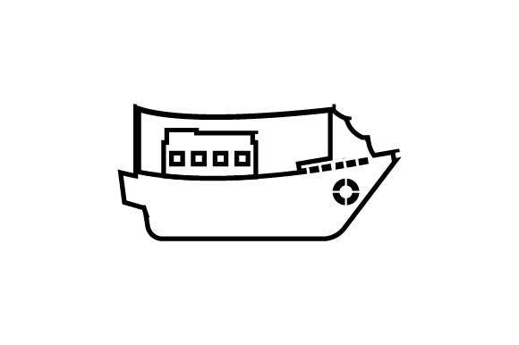 580x386 Fishing Boat Icon Vector Graphic