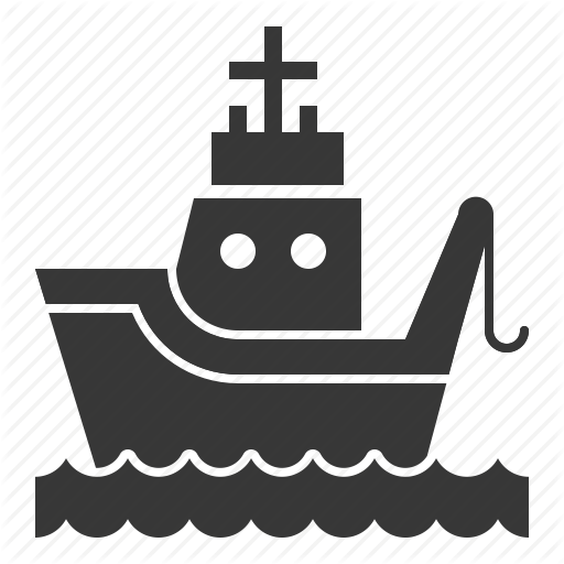 512x512 Fishing Boat, Nautical, Sea, Ship Icon