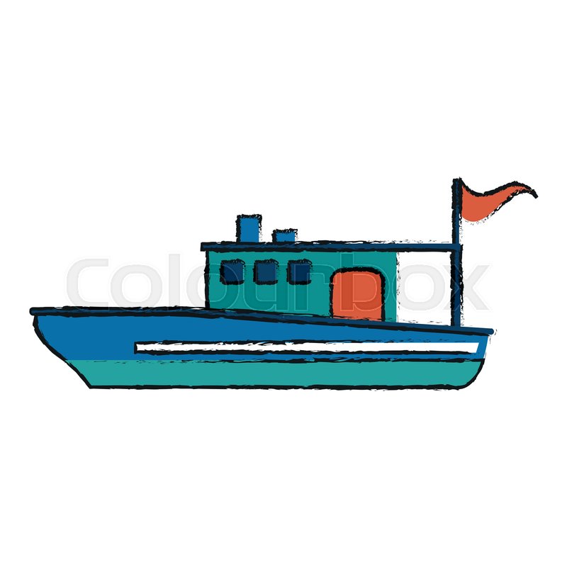 800x800 Fishing Boat Icon Image Vector Stock Vector Colourbox