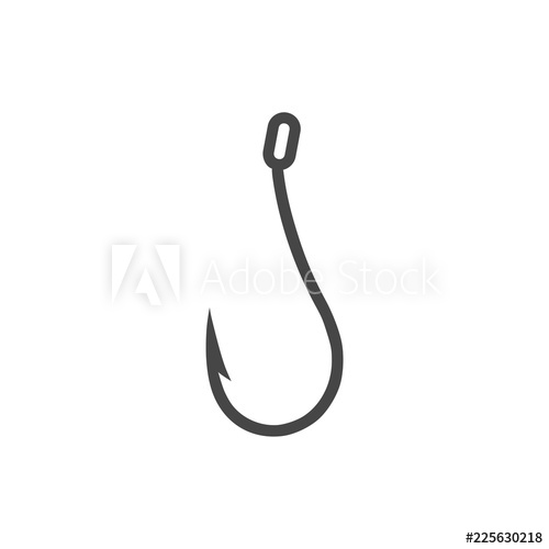500x500 Fishing Hook Icon, Fishing Hook Logo