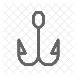 256x256 Fishing Hook Icon Of Line Style