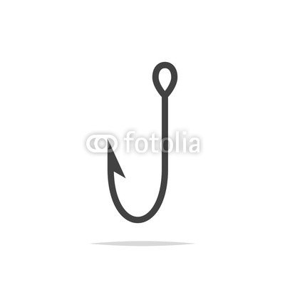 400x400 Fishing Hook Icon Vector Isolated Buy Photos Ap Images