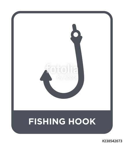 430x500 Fishing Hook Icon Vector Stock Image And Royalty Free Vector