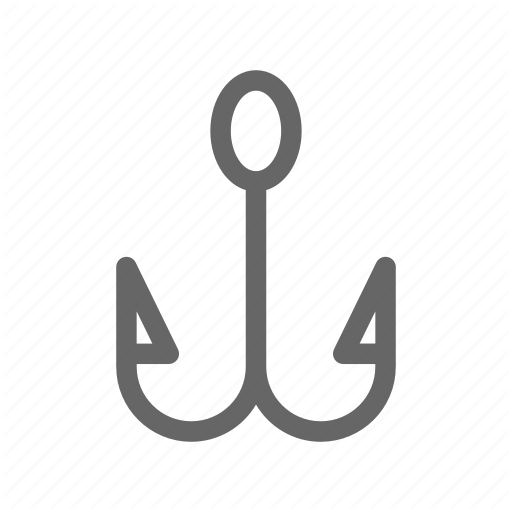 512x512 Barbed Hook, Fish Hook, Fishing, Hook Icon