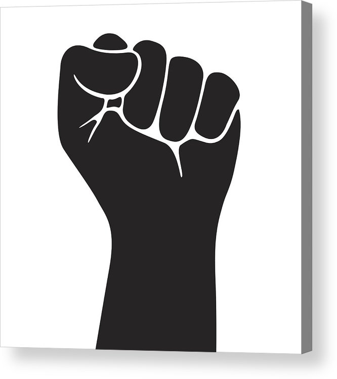 666x750 Fist Icon Acrylic Print