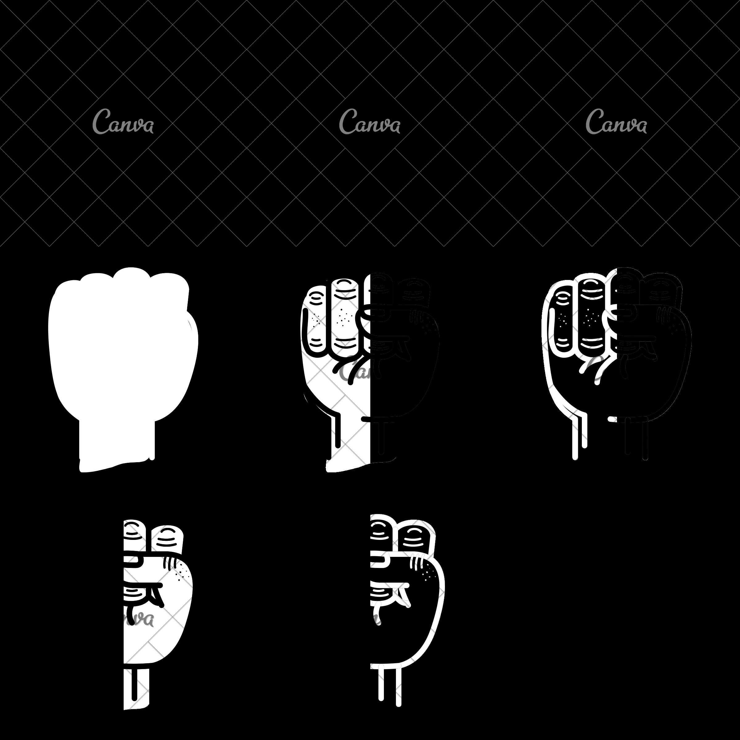 2400x2400 Hand Fist Icon