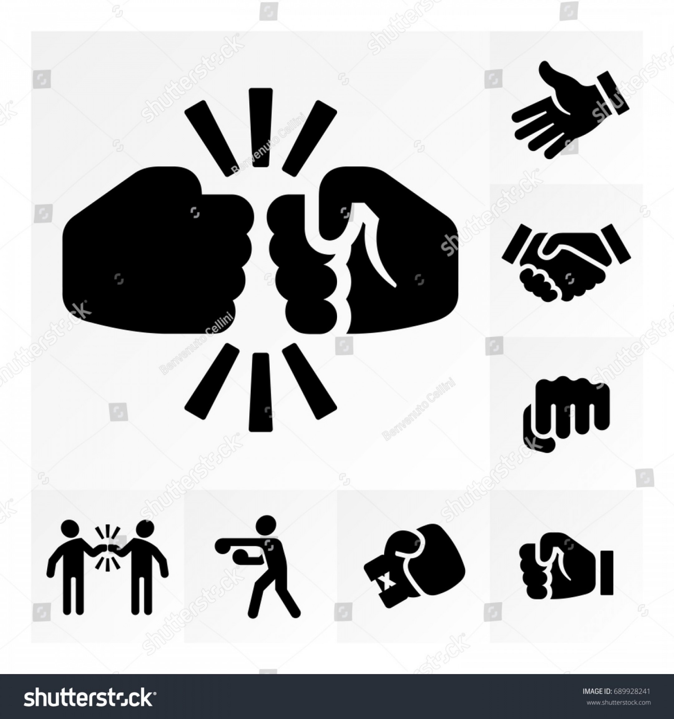 2160x2304 Vector Illustration Icon Set Fist Bump Soidergi