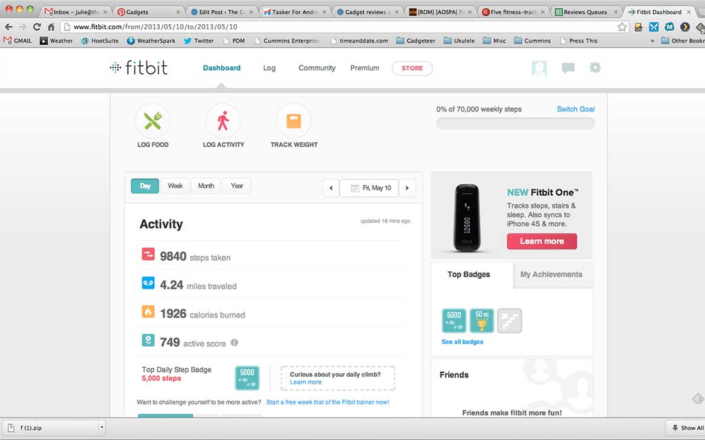 1024x640 Fitbit Flex Wireless Activity + Sleep Wristband Review The Gadgeteer