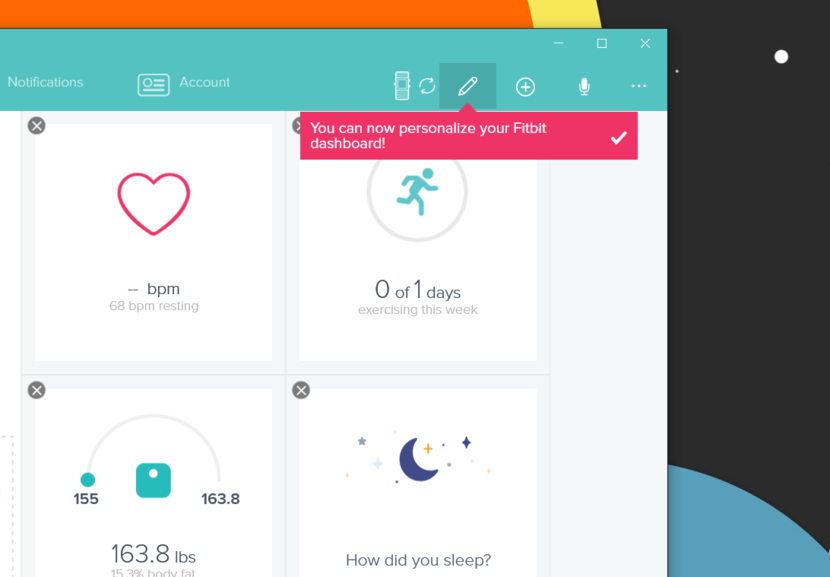 830x577 Fitbit App Now Lets Desktop Users Customize The Dashboard