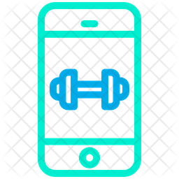 256x256 Fitness App Icon Of Line Style