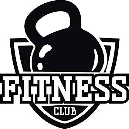 Fitness Gym Center Black And White Logo Icon Vinyl 425x422 Fitness Gym Center Black And White Logo Icon Vinyl