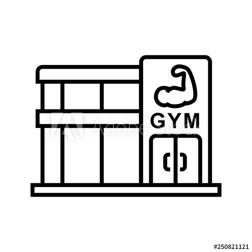 Gym Fitness Center Icon Bodybuilder Place Illustration With Hand 500x500 Gym Fitness Center Icon Bodybuilder Place Illustration With Hand