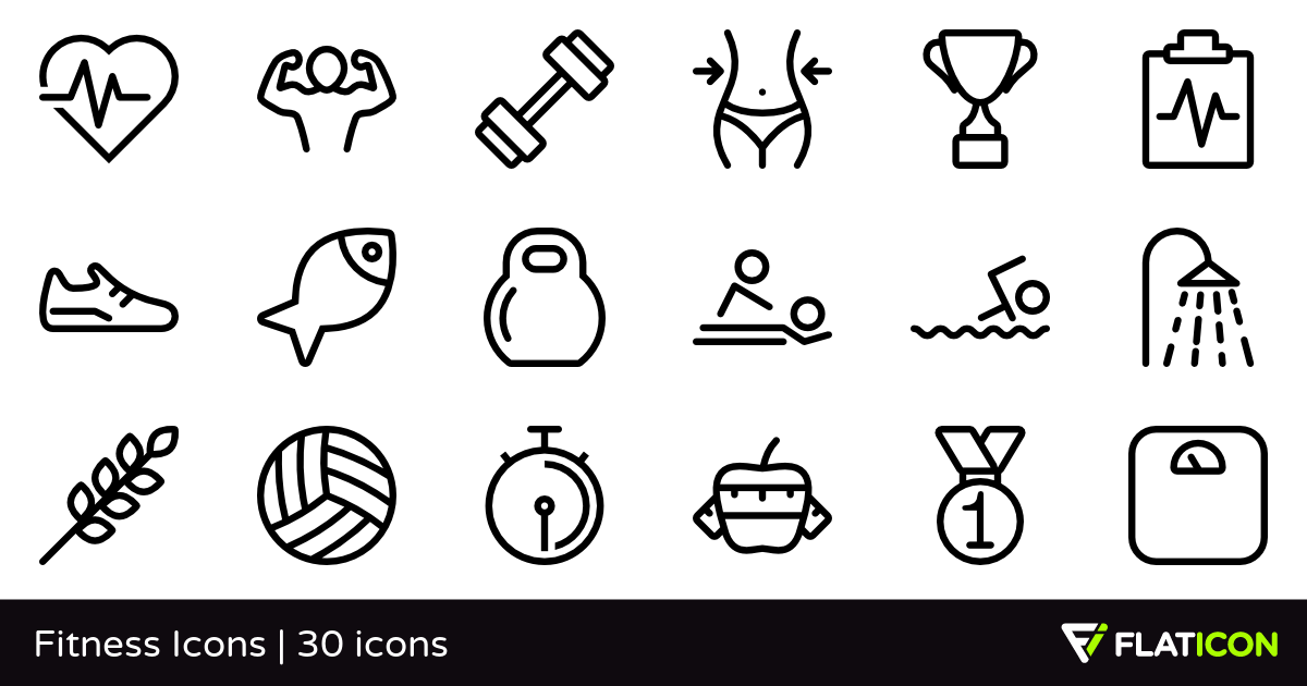 1200x630 Fitness Icons Free Icons