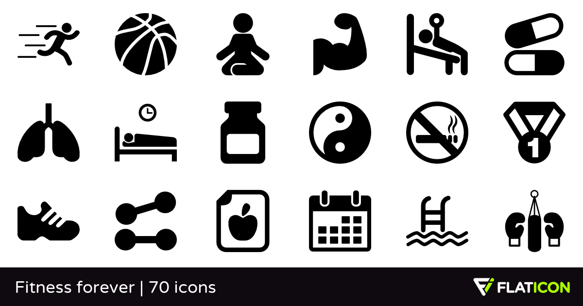 1200x630 Fitness Forever Premium Icons