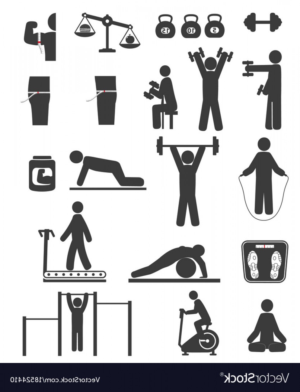 994x1296 Fitness Vector Art Black And White Hoodamathrun