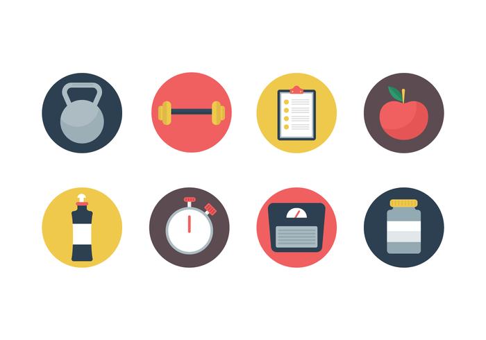 700x490 Free Flat Fitness And Gym Vector Icons