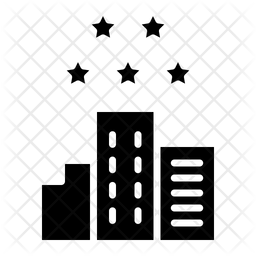 256x256 Five Star Icon Of Glyph Style