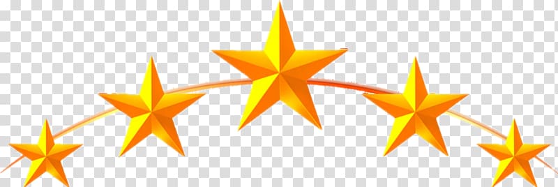 800x268 Five Star Illustration, Five Pointed Star Icon, Yellow Five