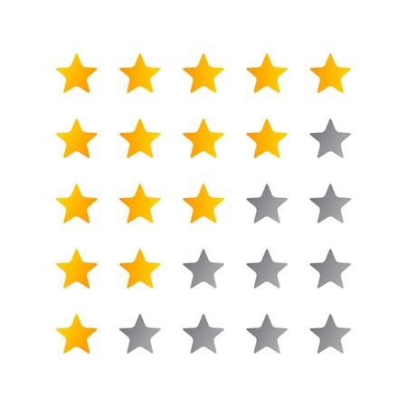 450x450 Star Rating Icon Vector Illustration Isolated Badge For Website