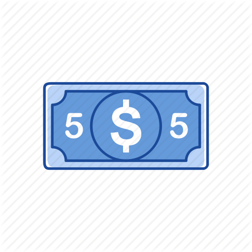 512x512 Bill, Cash, Five Dollars, Money Icon