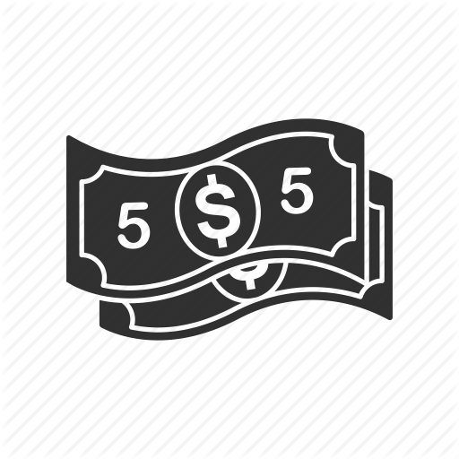 512x512 Dollar Bills, Five Dollar, Five Dollar Bills, Money Icon