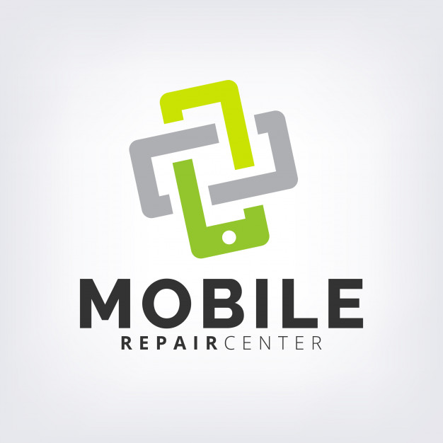 626x626 Green Interlock Mobile Phone Fix Repair Logo Icon Template