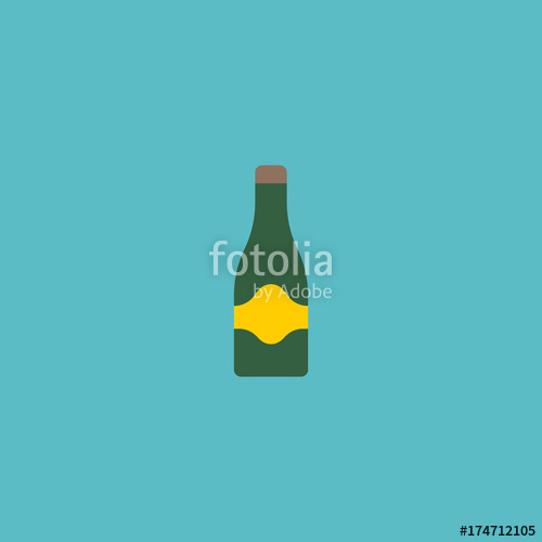 500x500 Flat Icon Champagne Element Vector Illustration Of Flat Icon Fizz