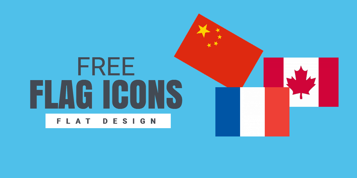Get Free Flat Design Flag Icons 1200x600 Get Free Flat Design Flag Icons