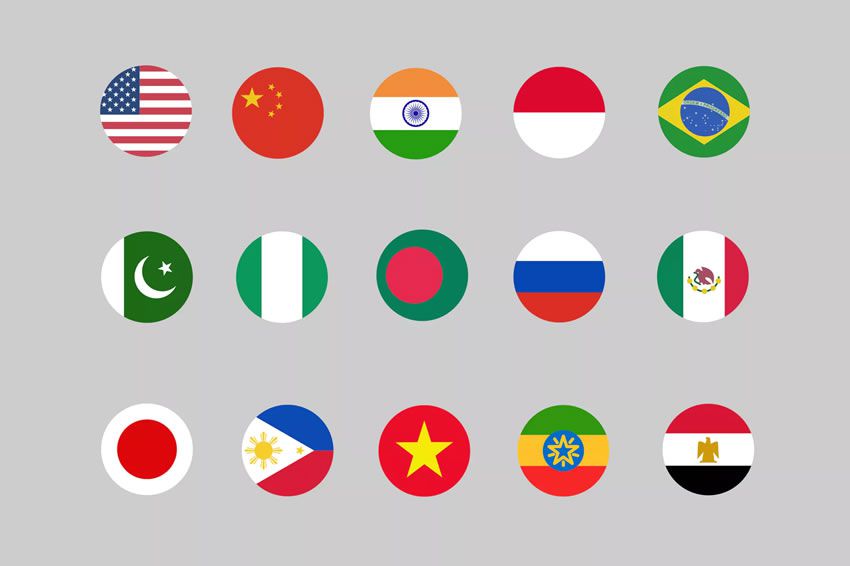850x566 Top Free Country Flag Icon Sets