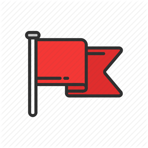 512x512 Banner, Country, Flag, Place, Red Flag Icon