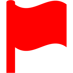 256x256 Red Flag Icon