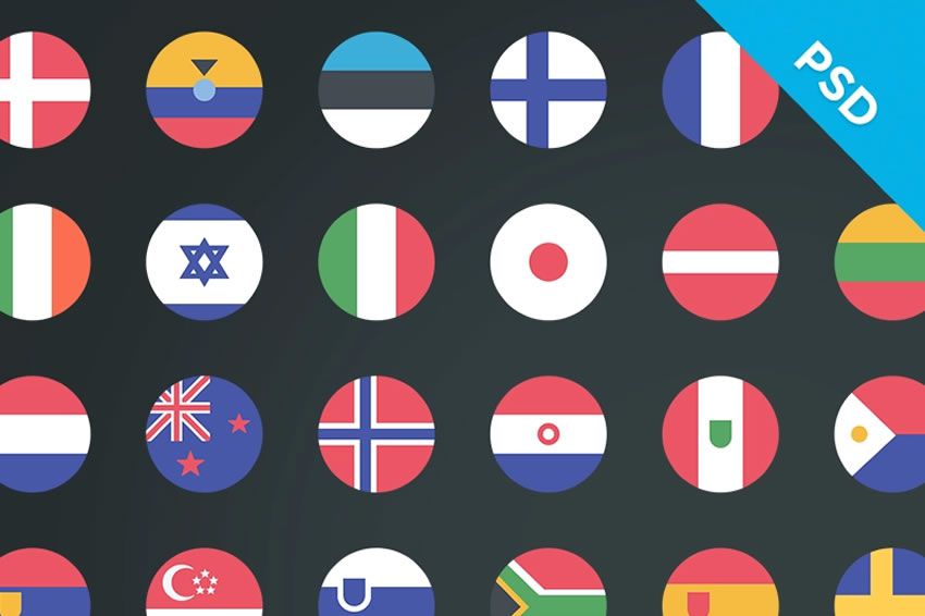 Top Free Country Flag Icon Sets 850x566 Top Free Country Flag Icon Sets