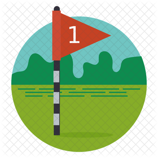 512x512 Flag Pole Icon Of Rounded Style