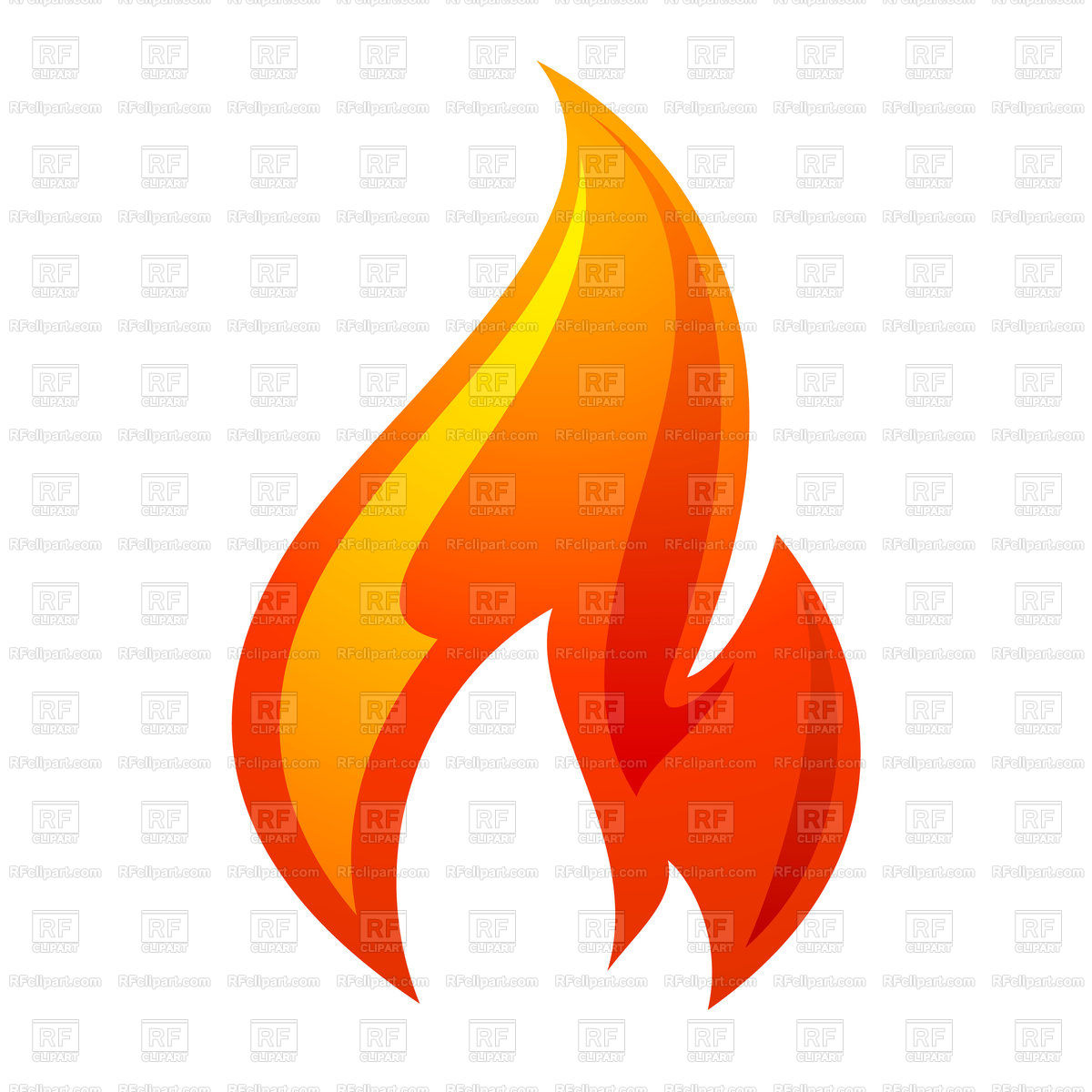1200x1200 Fire Flame Icon On A White Background Vector Image Of Icons