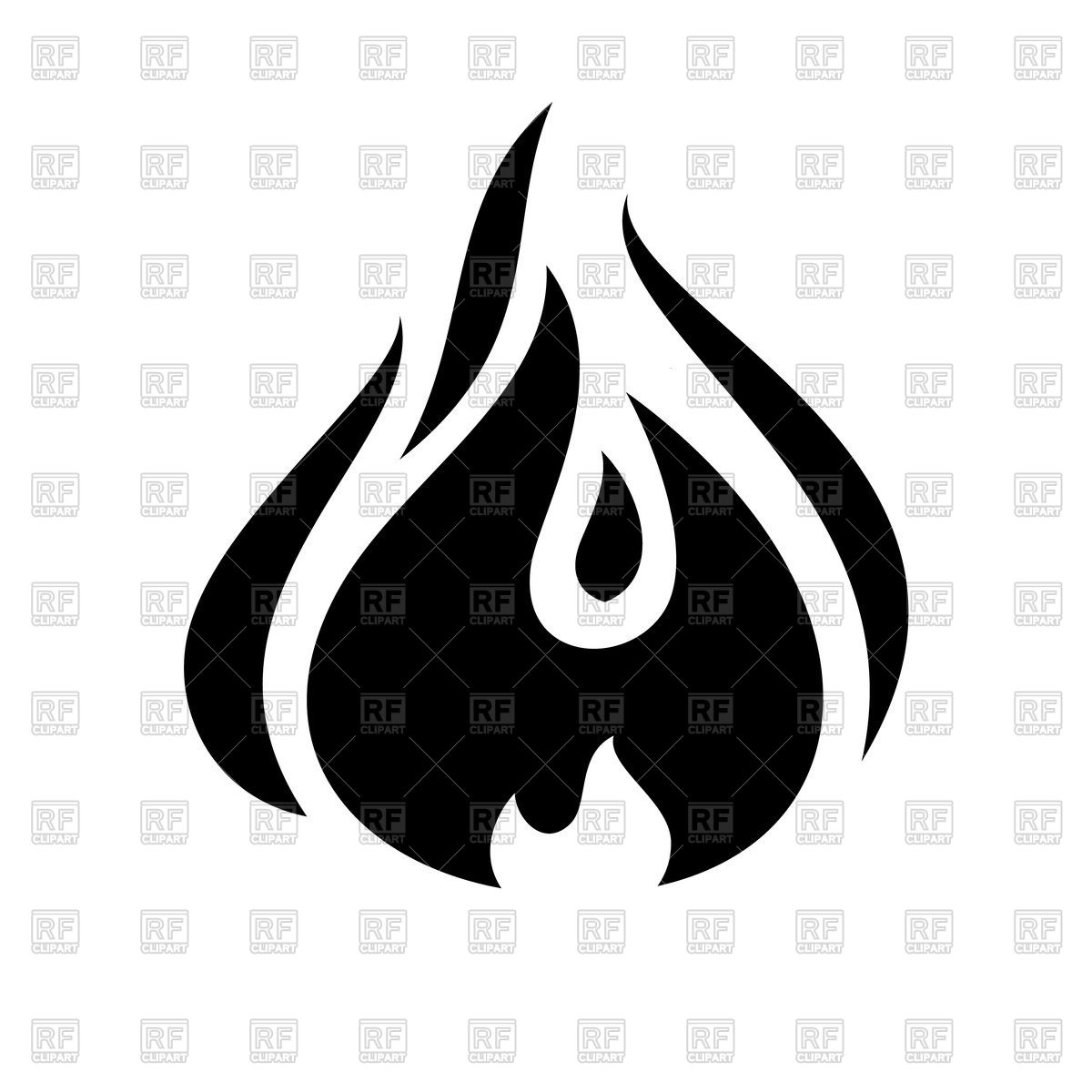 1200x1200 Fire Flame Icon On White Background Vector Image Of Icons
