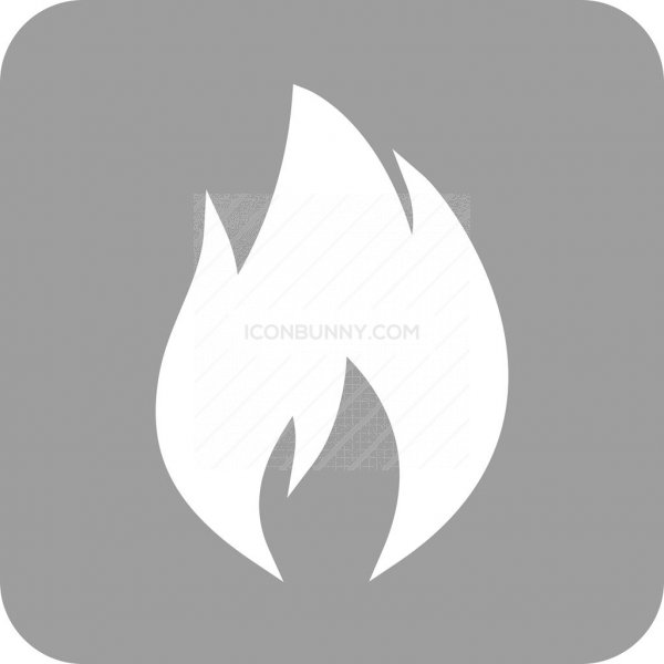 600x600 Flame Flat Round Corner Icon