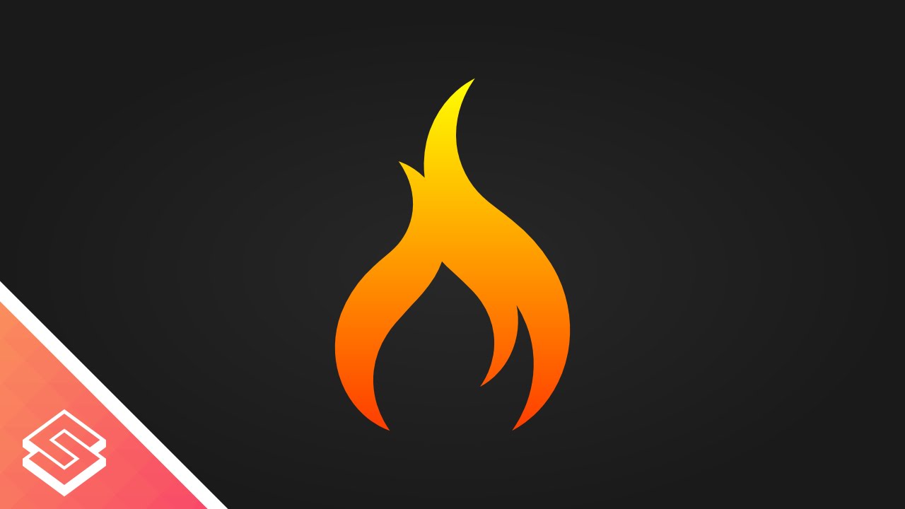 1280x720 Inkscape Tutorial Vector Flame Icon