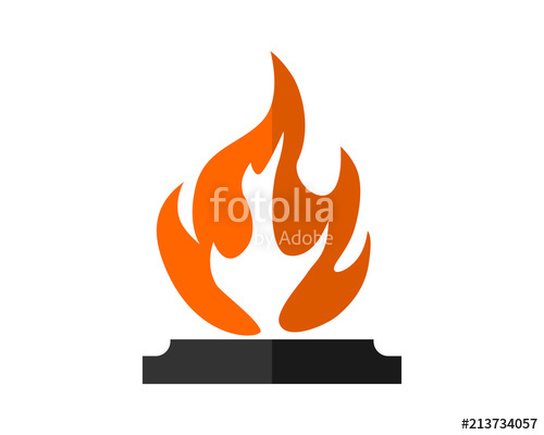 500x400 Bonfire Flame Flare Bonfire Heat Image Vector Icon Logo Symbol