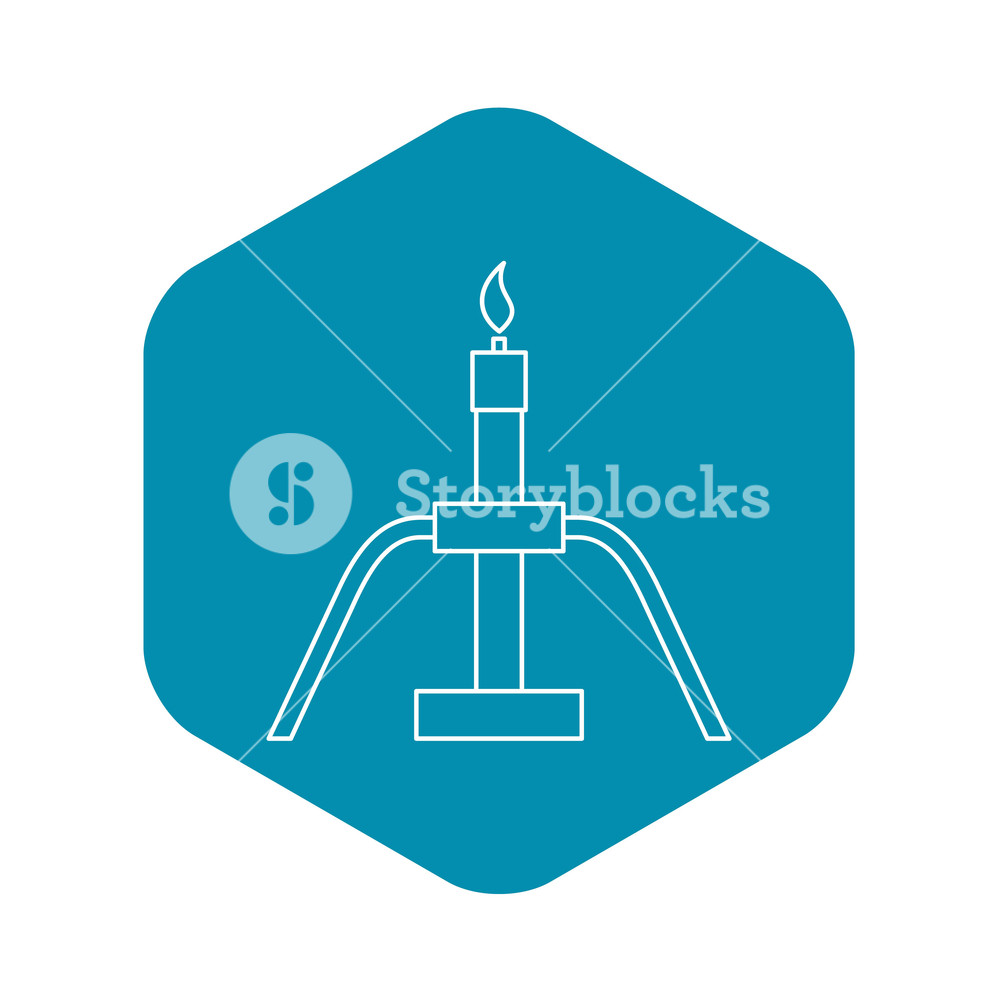 1000x1000 Burning Oil Gas Flare Icon Outline Illustration Of Burning Oil