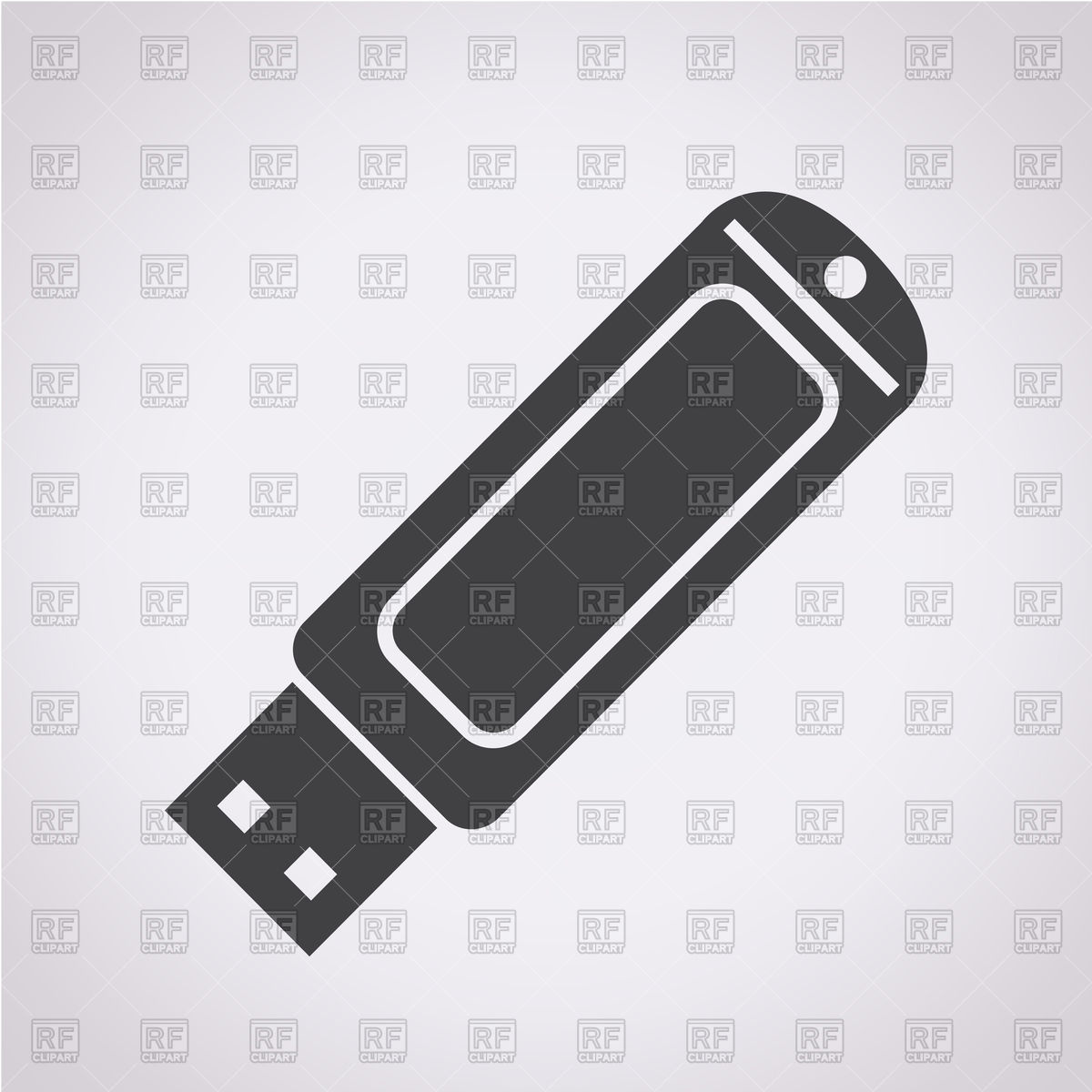 1200x1200 Usb Flash Drive Icon Vector Image Of Objects Tumdee