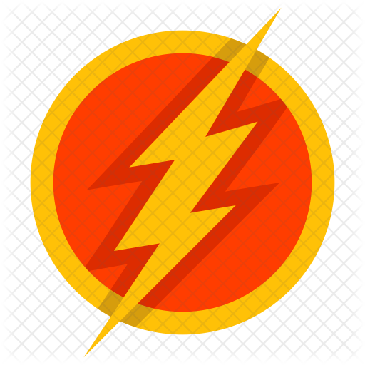 512x512 The Flash Sign Icon Of Flat Style