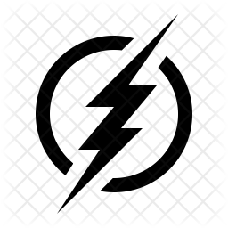 256x256 The Flash Sign Icon Of Line Style