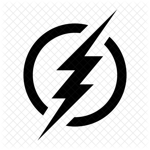 512x512 The Flash Sign Icon Of Line Style