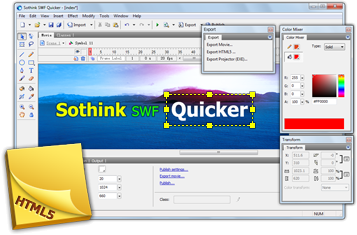 357x235 Flash Editor, Swf Editor, Flash Maker, Easy Flash Software To Make