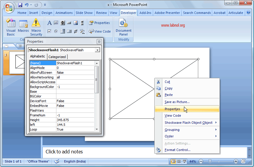 856x564 How To Insert Swf Flash Movies In Powerpoint Presentations