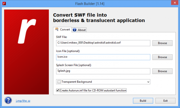 600x359 Convert Swf Applets To Windows Exes With Flash Builder Betanews
