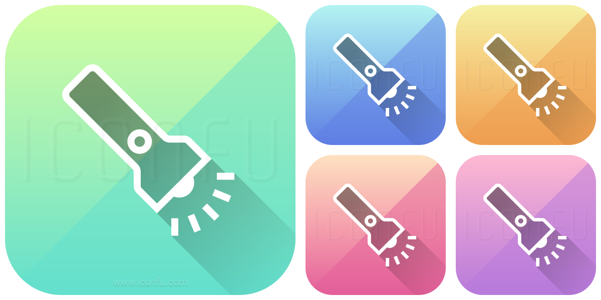 1200x600 Flashlight Icon