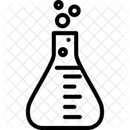 256x256 Flask Icon Of Line Style