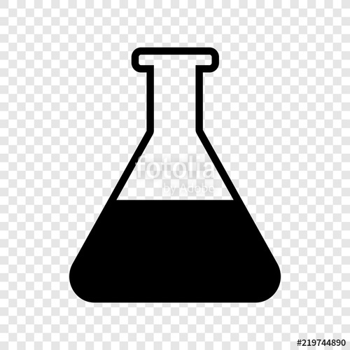 500x500 Flask Icon On Transparent Background Stock Image And Royalty Free